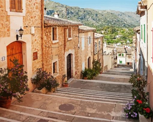 Spain Pollenca Majorca paint by numbers