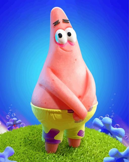 SpongeBob Patrick Star paint by number