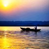 Sunrise On The Ganges River paint by number