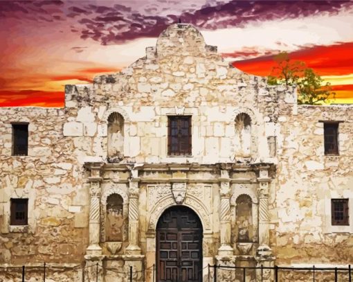 The Alamo Museum paint by number