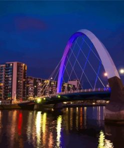 The Clyde Arc Glasgow paint by number