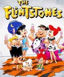 The Flintstones Family paint by number