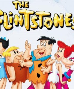 The Flinstones Cartoon paint by numbers