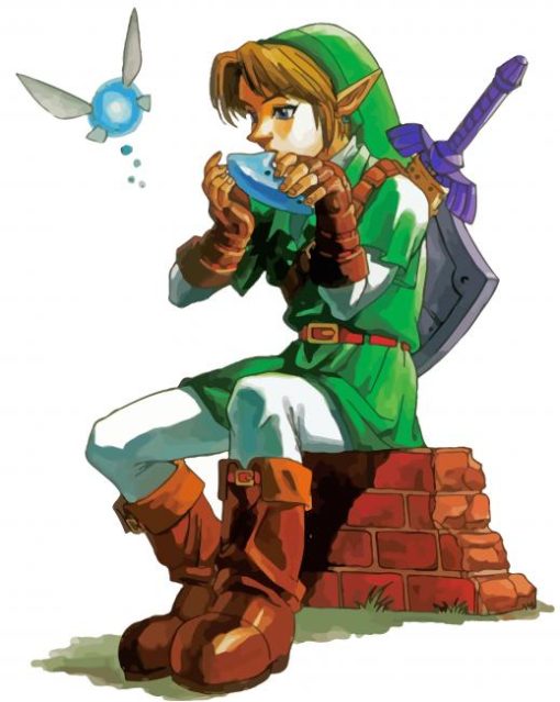 The Legend Of Zelda Link Ocarina paint by number