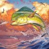 The Mahi Mahi Fish Art paint by numbers