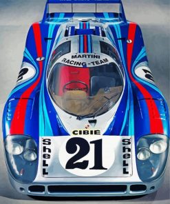 The Martini Car paint by number