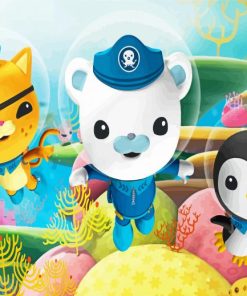 The Octonauts Captain Barnaclees And Friends paint by numbers