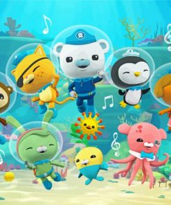 The Octonauts paint by numbers