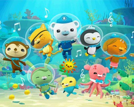 The Octonauts paint by numbers