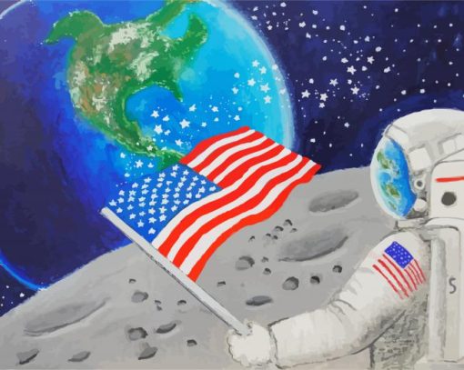 US Nasa Astronaut paint by numbers