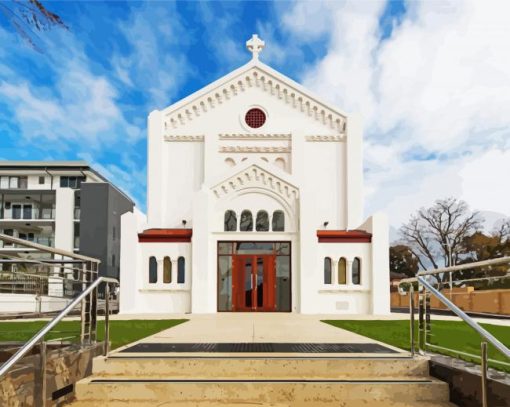 Victoria Park St Peter's Anglican Church paint by number