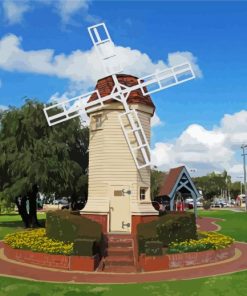 Victoria Park Windmill paint by number