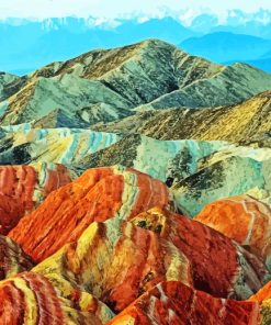 Vinicunca Mountain Peru paint by number