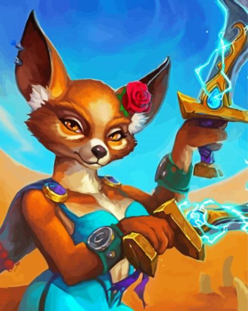 Vulpera The Princess Of Sand paint by numbers