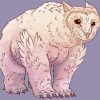 White OwlBear paint by numbers