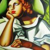 Wide Brimmed Hat Lempicka paint by numbers