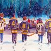 Winter Hockey Match paint by number