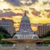 Wisconsin State Capitol Madison Building paint by number