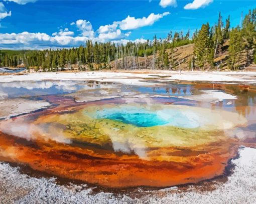 Yellowstone National park Idaho paint by numbers