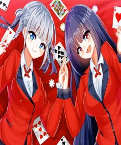 Yumeko Jabami And Kirari Momobami paint by number