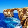 Aesthetic Azure Window Gozo paint by number