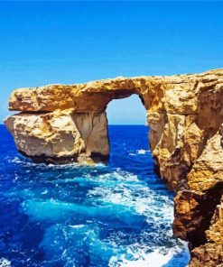 Aesthetic Azure Window Gozo paint by number