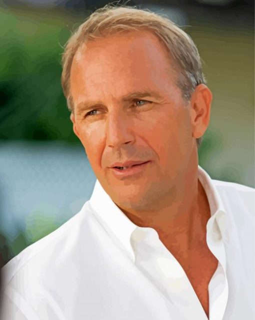 Aesthetic Kevin Costner paint by number