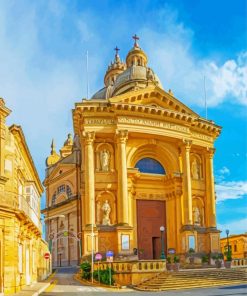 Aesthetic Rotunda St John Baptist Church Gozo paint by number