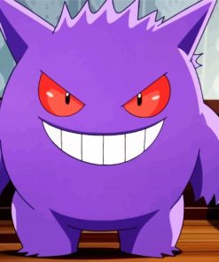 Aesthetic Gengar paint by number