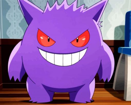 Aesthetic Gengar paint by number