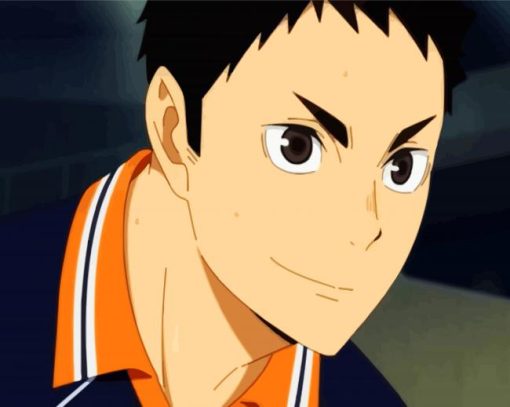 Anime Haikyuu Daichi Sawamura paint by number