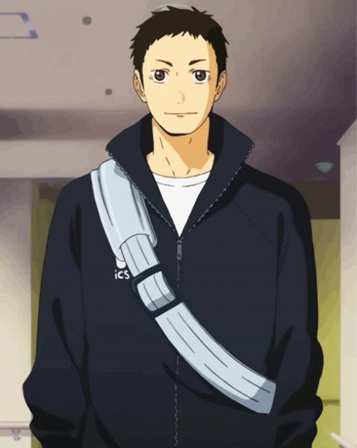 Anime Character Daichi Sawamura paint by number