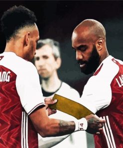 Aubameyang And Lacazette Arsenal paint by number