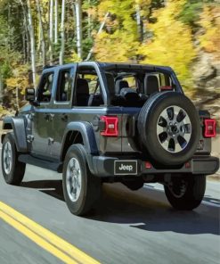 Black Jeep paint by number