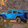 Blue Jeep paint by number