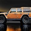 Brown Jeep paint by number