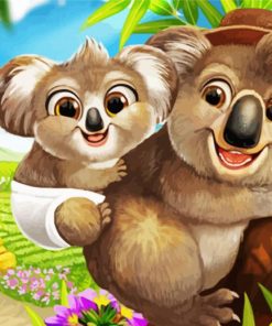 Cute Koalas paint by number