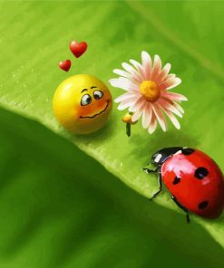 Cute Ladybeetle paint by numbers