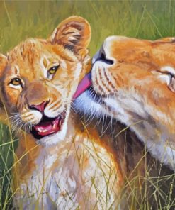 Cute Lions paint by number