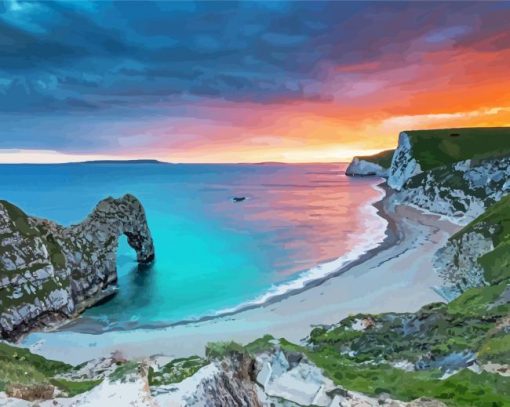 Durdle Door United Kingdom paint by numbers