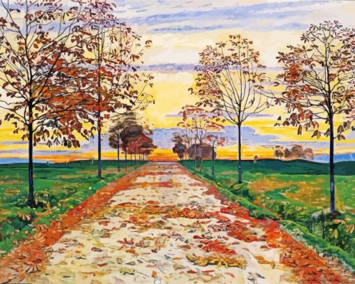 Ferdinand Hodler Autumn Evening paint by number