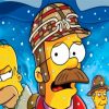 Flanders And The Simpsons paint by number