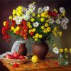 Flowers And Fruit Still Life paint by number