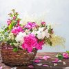 Flowers Basket paint by number