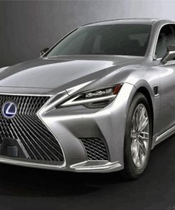 Grey Lexus Car paint by numbers