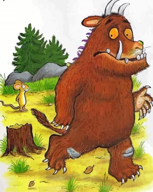 Gruffalo And The Mouse paint by number