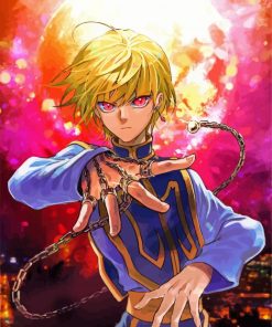 Hunter X Hunter Kurapika paint by numbers