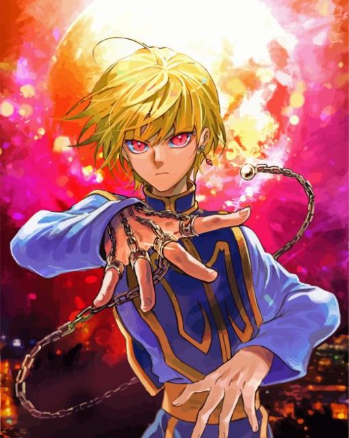 Hunter X Hunter Kurapika paint by numbers