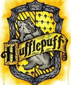 Hufflepuff Harry Potter paint by number