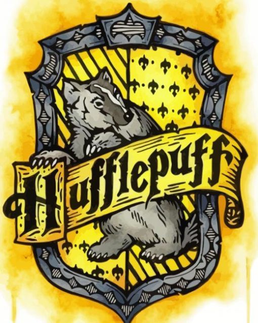 Hufflepuff Harry Potter paint by number